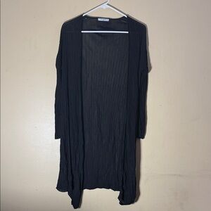 MM Lafleur Black Open-Front Cardigan